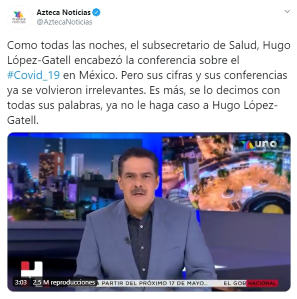 TV Azteca VS López-Gatell