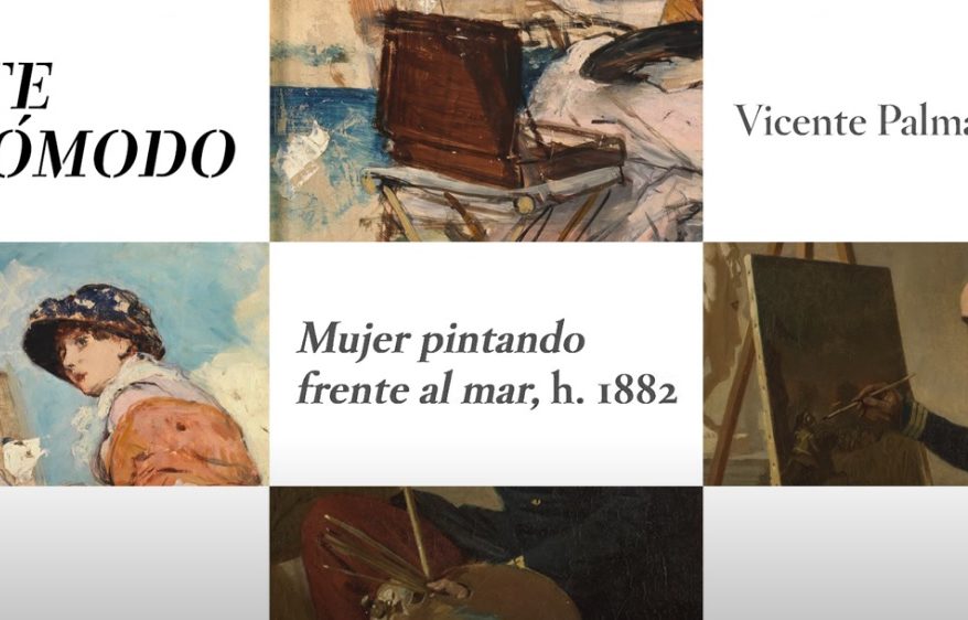 Pintor carlista y mujer pintando