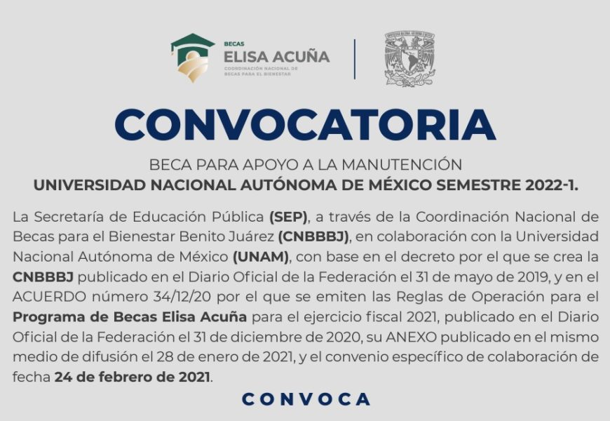 UNAM otorgará becas