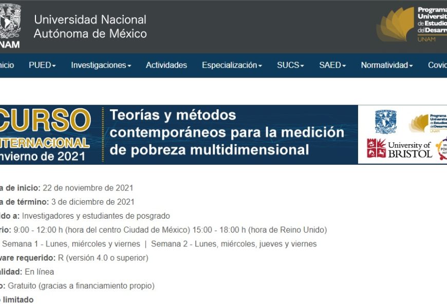 Curso internacional medición de la pobreza