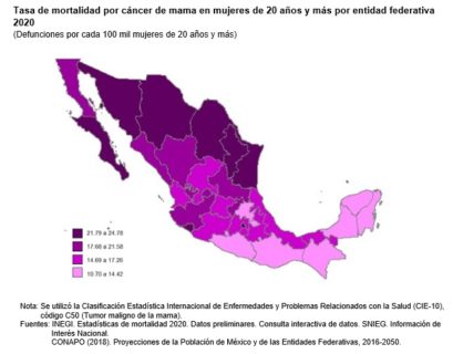 El cáncer de mama en México