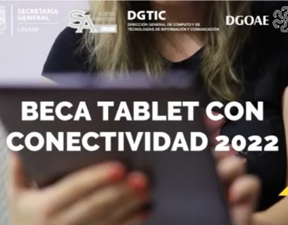 Beca UNAM tablet con conectividad