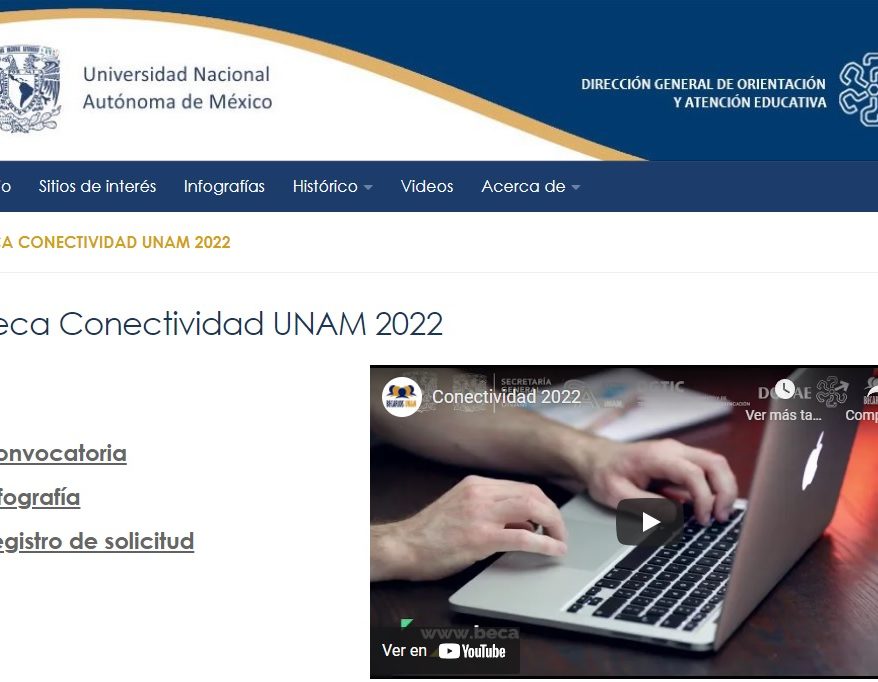 Beca conectividad unam 2022
