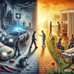 El alcohol y sus consecuencias. Imagen crerada con Ai