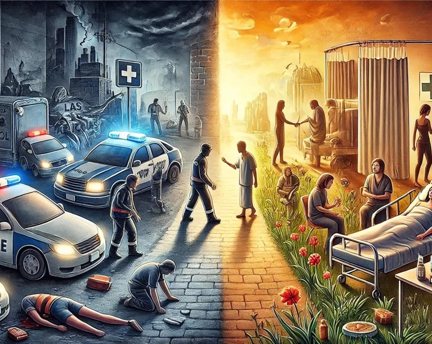 El alcohol y sus consecuencias. Imagen crerada con Ai