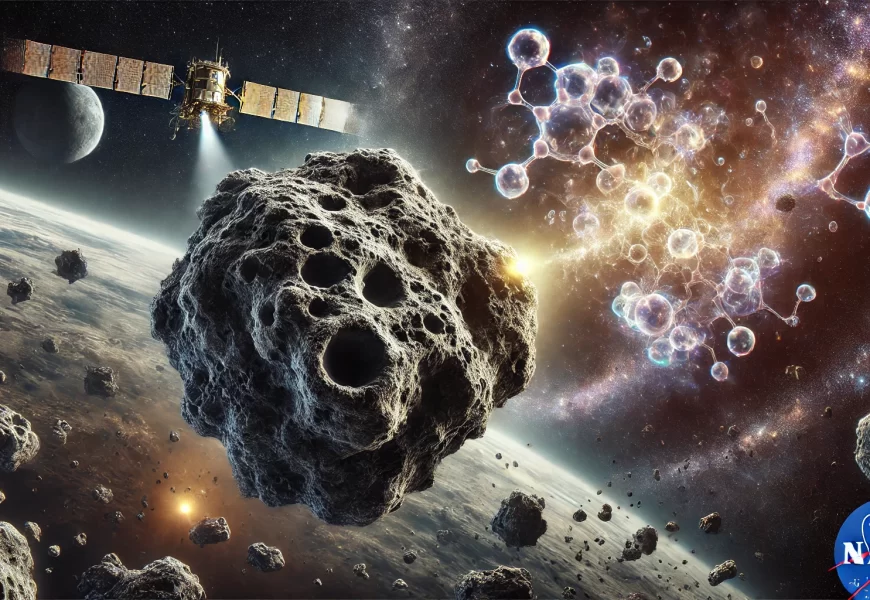 El Asteroide Bennu y el origen de la vida. Imagen generada con Ai