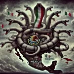 La hidra de la violencia y la criminalidad. Imagen generada con Ai.