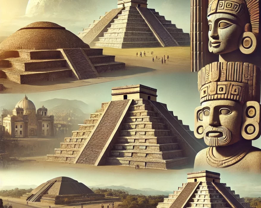 Zonas arqueológicas de México. Imagen generada por AI