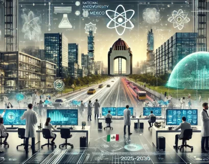 Contribuciones de la UNAM al PND 25-30. Imagen generada con Ai.