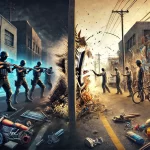 Sobre la criminalidad y la delincuenica. Imagen generada con Ai.