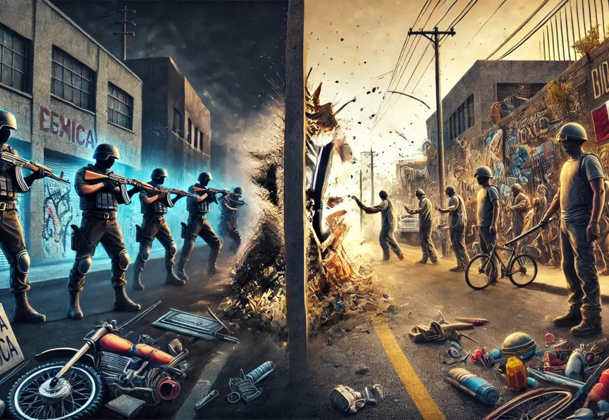 Sobre la criminalidad y la delincuenica. Imagen generada con Ai.