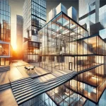 El estilo de Phillip Johnson. Imgen creada con Ai