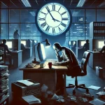 Jornada de 40 horas. Imagen generada con Ai.