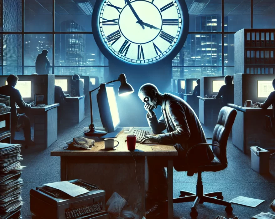 Jornada de 40 horas. Imagen generada con Ai.