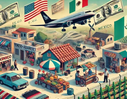 Las remesas. Imagen creada con Ai.