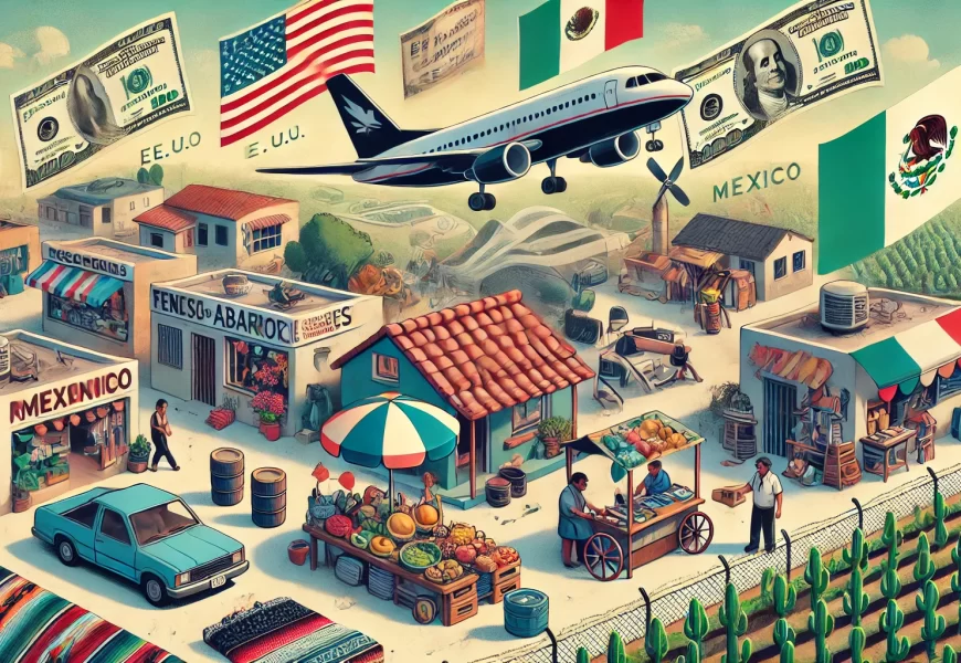 Las remesas. Imagen creada con Ai.