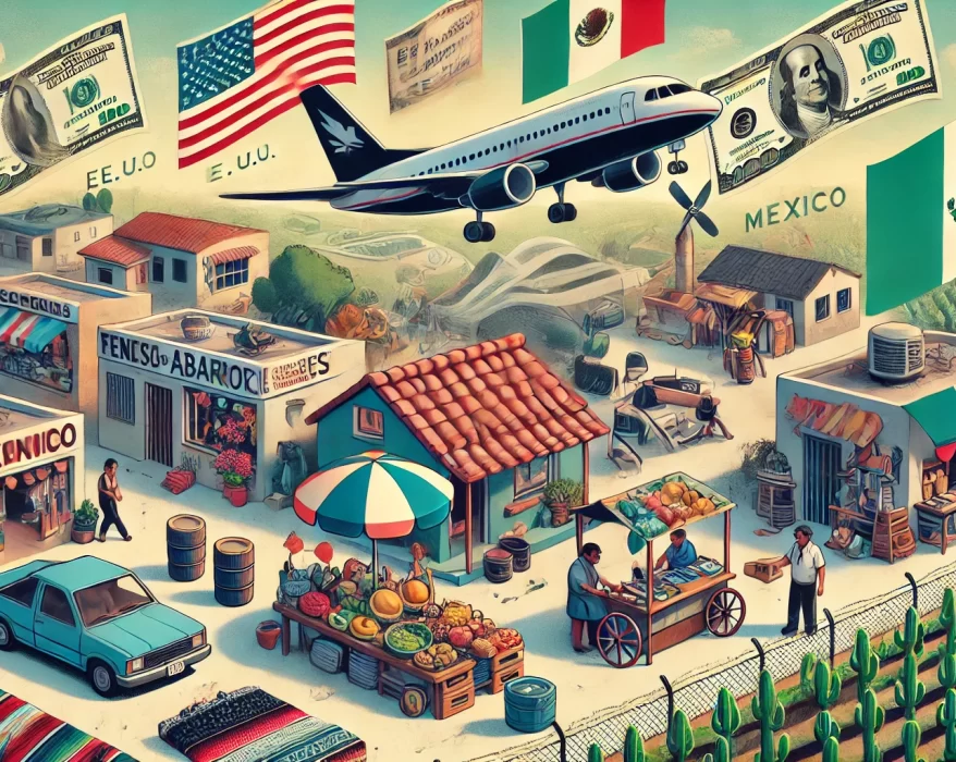 Las remesas. Imagen creada con Ai.