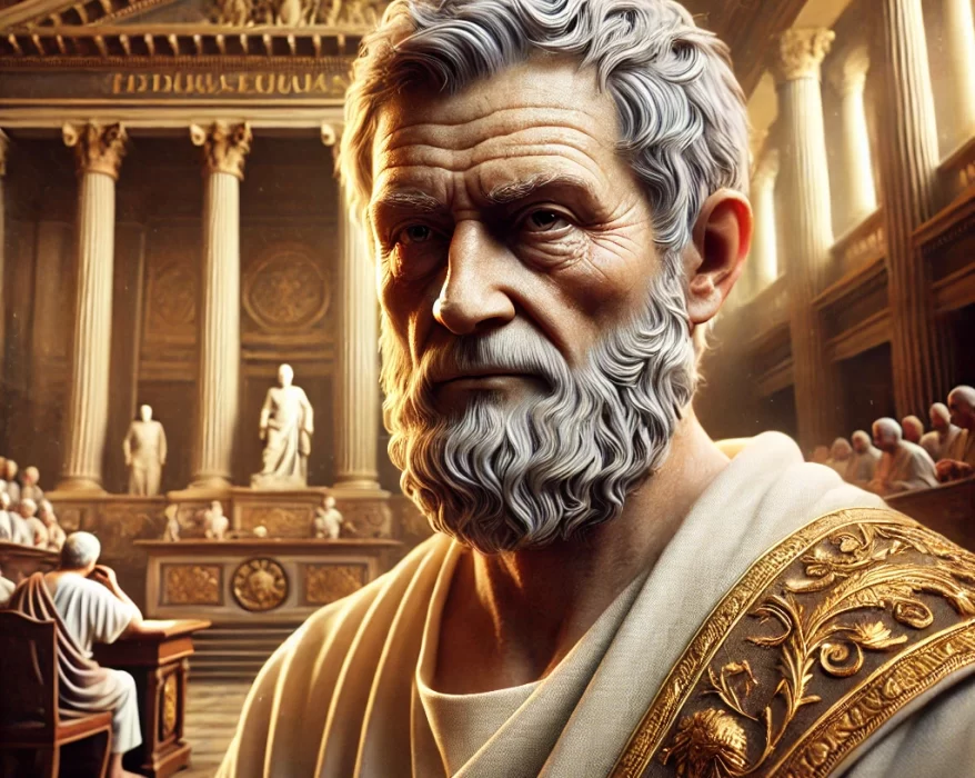 Séneca. Imagen generada con Ai