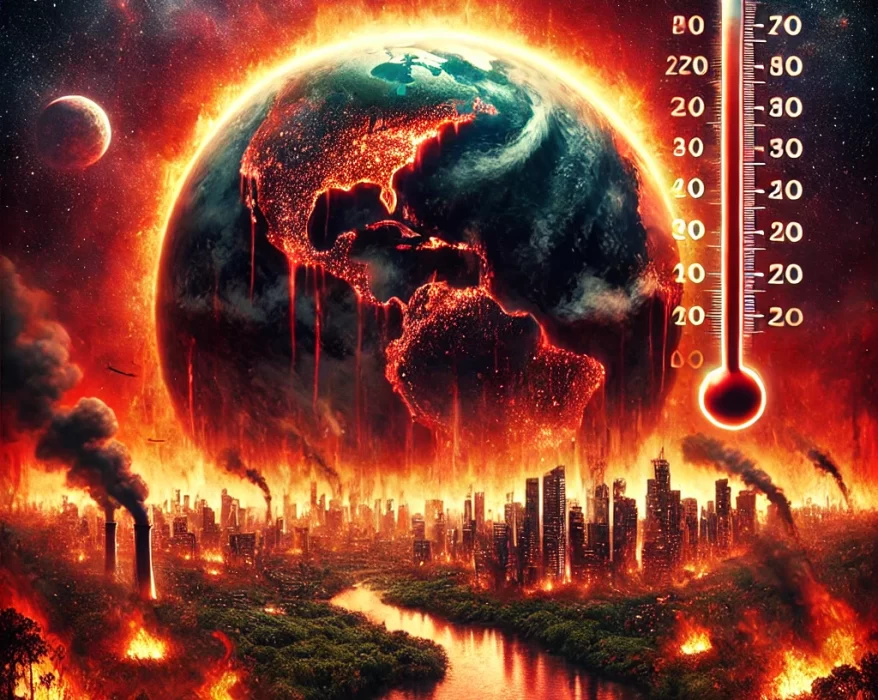 2024 Uno de los años más extremos. Imagen generada con Ai.