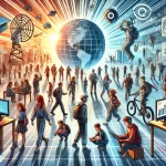 Juventud en cambio. Imagen creada con Ai.