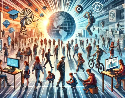 Juventud en cambio. Imagen creada con Ai.