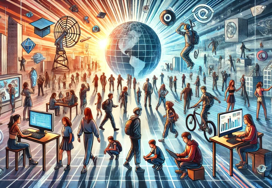 Juventud en cambio. Imagen creada con Ai.