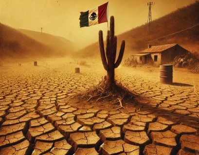 La sequía en México. Imagen generada con Ai