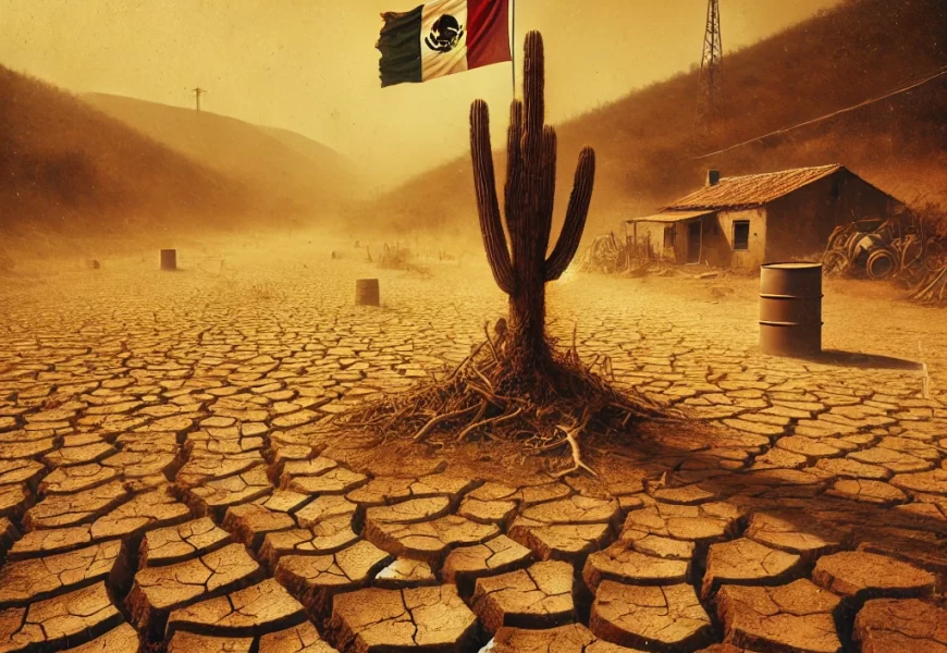 La sequía en México. Imagen generada con Ai
