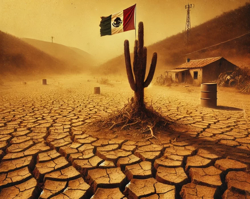 La sequía en México. Imagen generada con Ai