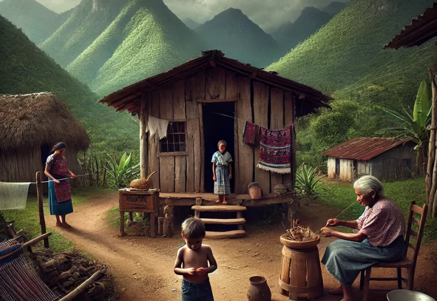 Pobreza en Chiapas. Imagen creada con AI